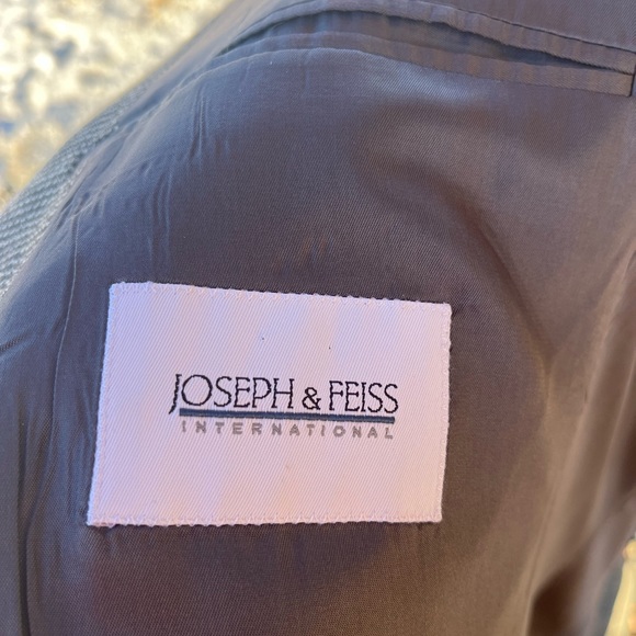 Joseph Feiss International Suit Coat Blazer Jacket Two Button 100% Wool 46 R - Picture 2 of 14